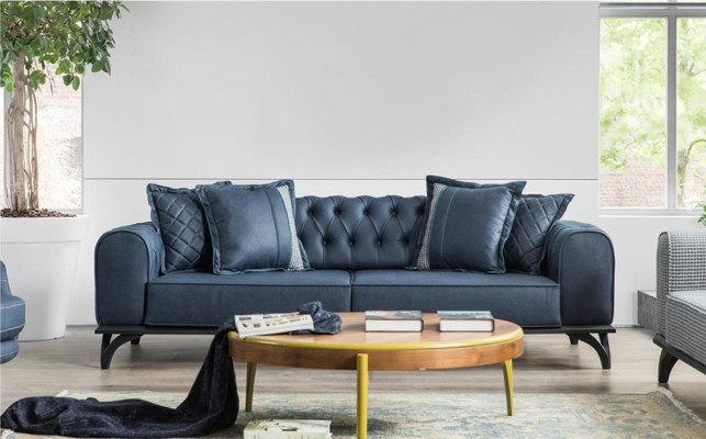 LEDERSOFA USB:n kanssa NAHKAISTUIN SOFA SARJA SOFA ISTUIN ASUTUSMAISEMA Berliini V UUSI