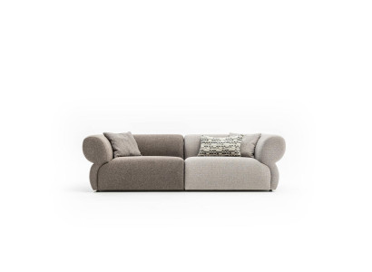 Sohva Luxus 3-paikkainen harmaa nojatuoli olohuoneen kolmipaikkainen sohva 250 cm