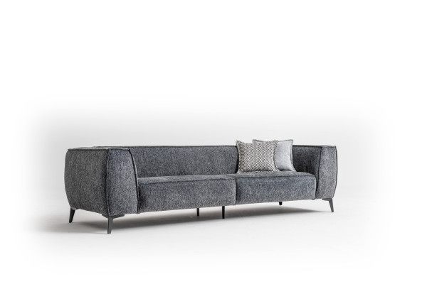 Tumma Ecksofa Nahka Olohuonekalusto Design Moderni So L-muotoinen Kahvipöytä