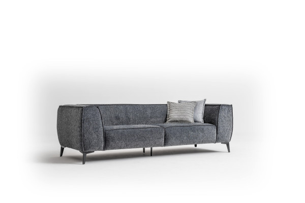 Tumma Ecksofa Nahka Olohuonekalusto Design Moderni So L-muotoinen Kahvipöytä