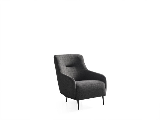Sessel-korvatuoli Modern kangas Olohuone Polyester Harmaa Design Istuin Uusi