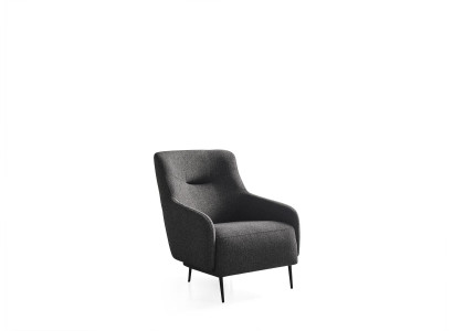 Sessel-korvatuoli Modern kangas Olohuone Polyester Harmaa Design Istuin Uusi