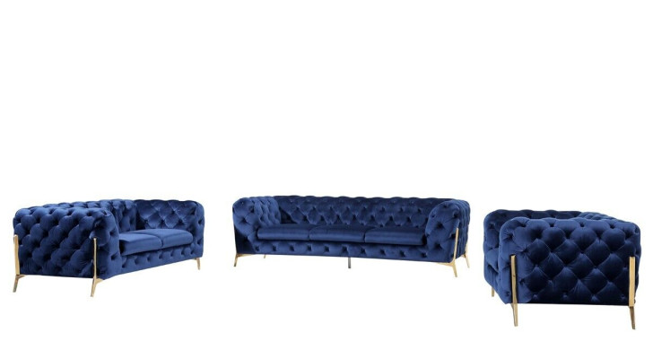 Luxus Korkealaatuinen Sofa Istuin 3+2+1 Sarja Koriste Chesterfield