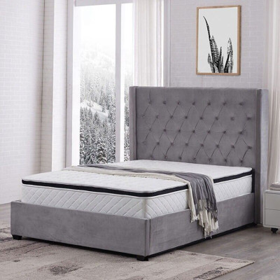 Bett Chesterfield Patjapeitto Luxus makuuhuoneen design sängyt tekstiili nahka uusi