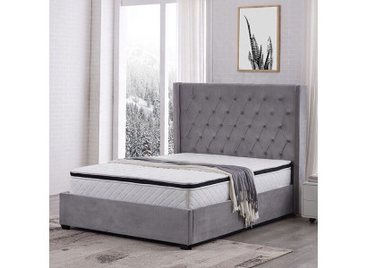 Bett Chesterfield Patjapeitto Luxus makuuhuoneen design sängyt tekstiili nahka uusi