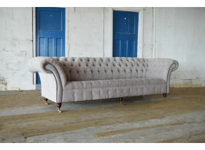 Chesterfield-sohva 4-istuttava XXL pehmustettu muotoilijasohva sohvasarja