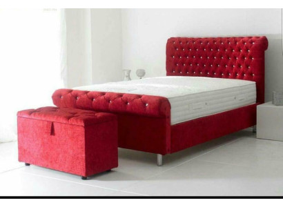 Chesterfield Hotellin Kaksoisnahka Sänky Makuuhuoneen Tyynyt Luksussängyt 200x200cm