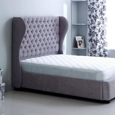 Chesterfield-suunnittelijan makuuhuoneen tekstiili nahka pehmuste 140/160/180/200 cm