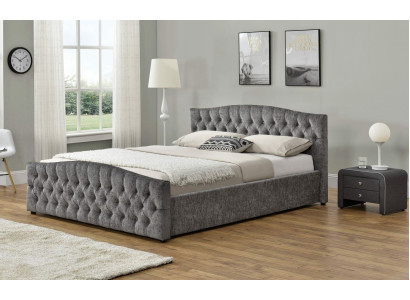 Chesterfield Bett Design Makuuhuone Englantilaiset sängyt 180x200 Tekstiili Pehmuste