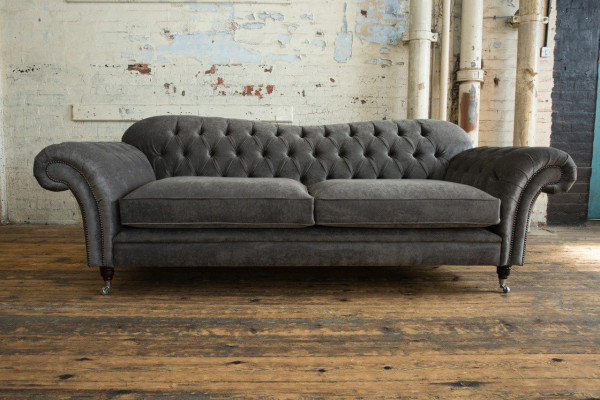 Chesterfield kangasohva sohvakalusto 4-paikkainen kalusto moderni design-sohva