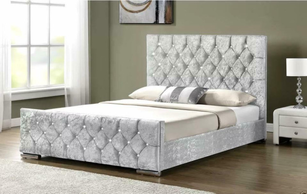Chesterfield 2 Sitzer Sofa Stoffsofa Couch Polster Sitz Garnitur 2er Sofas Grau