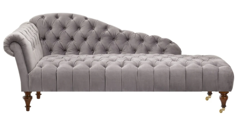 Chaiselongue Klassiset huonekalut Beige Olohuoneen sova Kangas Chesterfield