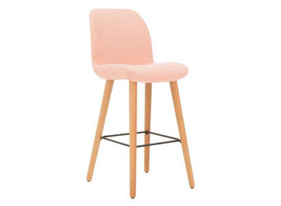 Modern Rosa Stuhl Designer Baarituoli Puu tyylikäs Luksus Huonekalut Tuoli uusi