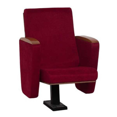 Art Deco -istuinteatteridesignia, yhden hengen luksussova, uusi punainen tekstiili