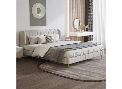 Sängyt Kaksoismakuuhuone Luksus Chesterfield Designer Sänky Nahka Hotelli