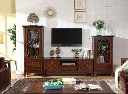 Asuinhuoneen seinähylly Sideboard Design 2x kaappi rtv Lowboard Tarjoilupöytä 3 osa sarja Vitriini