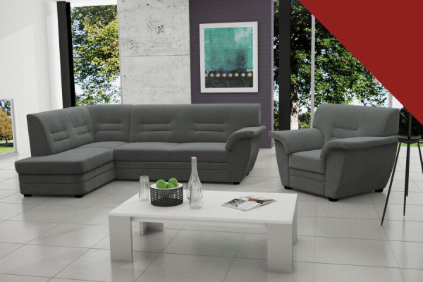 Sohva Nukkumaisohva Designer-sohva sängyn toiminnolla + Sänkylaatikko Kulmasohva Uusi