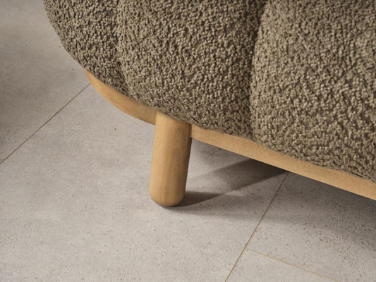 Beige luksussofa kolmipaikkainen modernia tyyliä olohuoneen sova pehmokaluste