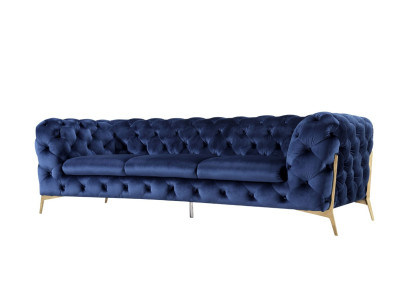 Sofa Chesterfield Couch Polster XXL Big Kalusto Tekstiili 3+1+1 suunnittelijapenkki