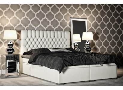 Boxspring-sänky Hotelli Kaksois Chesterfield -luksussängyt Pehmustettu Laatikko Toiminto
