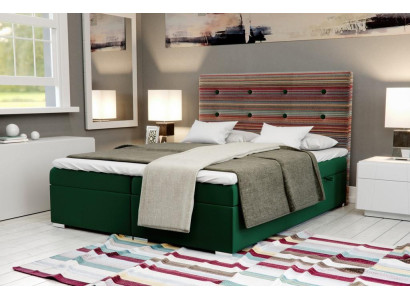 Chesterfield Sänky Boxspring Hotelli Kaksoiskompletti Sarja Topper Patja Sängyt Uusi