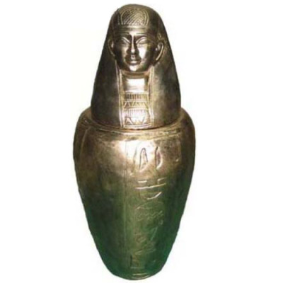 Kanope Urnien sarkofagi Egypti Farao Ramses Dekoraatio Egyptiläinen figuuri 46 cm XXL Uusi
