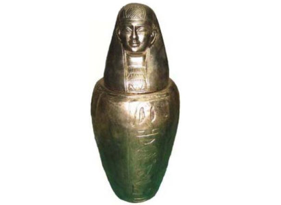 Kanope Urnien sarkofagi Egypti Farao Ramses Dekoraatio Egyptiläinen figuuri 46 cm XXL Uusi
