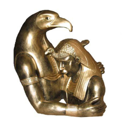 Egyptin veistos Ramses II -ruskea Egyptin hahmojen patsaat 35 cm