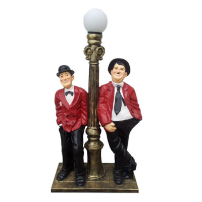 Deko-patsas Lamppu Veistos 110 cm Patsaat Veistokset Charlie Chaplin Valaisin Uusi