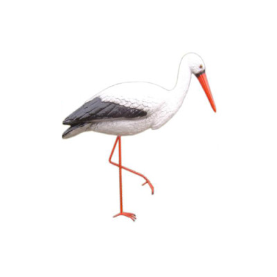 Storch Koristeveistos Puutarhahahmot Veistokset 150 cm Luonnoskokoinen Hahmo Muovi