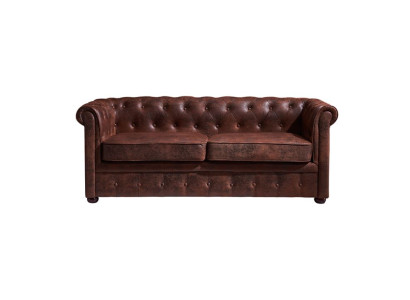 Chesterfield Miesten Klubi Sohva Nahka Verhoilu Kaksipaikkainen Ruskea UUSI jvmoebel ®