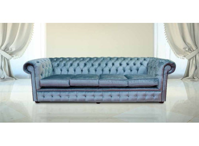 Chesterfield 4 Paikkainen Klassinen Luxushuonekalu Barokki Rokoko Sohva Tekstiili Nahka