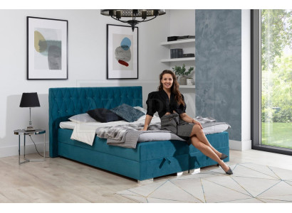 Boxspringvuode, mukana patja, parivuode, hotellivuode, tyyny, makuuhuone, uusi