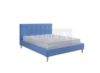 Chesterfield Samtti Velvet Kaksinkertainen Design Sänky Luxury Design Sängyt Kaksinkertainen Sininen Uusi