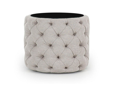 Chesterfield sivupöytä yöpöytä Pyöreät yöpöydät Kaappi Pehmustettu 60 cm