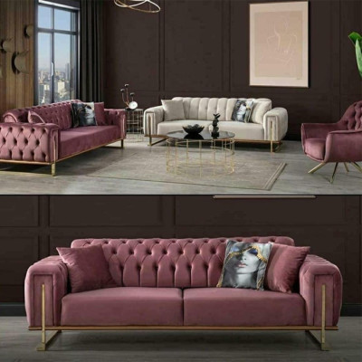 Suunnittelija Chesterfield-sohva Luxuriöse 2x istuinta sohva Olohuonekaluste