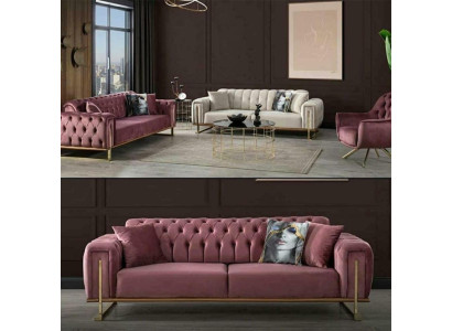 Suunnittelija Chesterfield-sohva Luxuriöse 2x istuinta sohva Olohuonekaluste