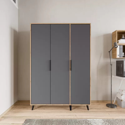 Grau Braun Moderni Design Vaatekaappi Suorakulmainen Makuuhuone Luksus