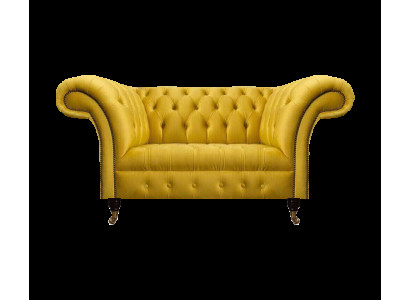 Chesterfield Keltainen Sohva Olohuoneen Verhoilu Muotoilija Kaksipaikkainen