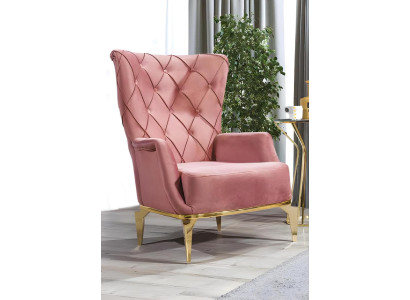 Chesterfield Rosa Lounge -tuolisuunnittelijan verhoilu yksittäiset ylelliset huonekalut