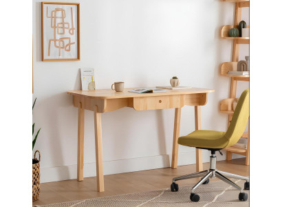 Beige kirjoituspöytä suunnittelija tietokonepöytä ylellinen kestävä toimistokaluste
