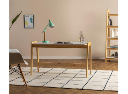 Valkoinen-Beige pöytä Suunnittelija Toimistopöydät Tietokonepöydät Puu Huonekalut