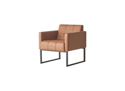 Sessel Braun Yksivärinen Työhuone Moderni Design 1-Paikkainen Ruostumaton teräs
