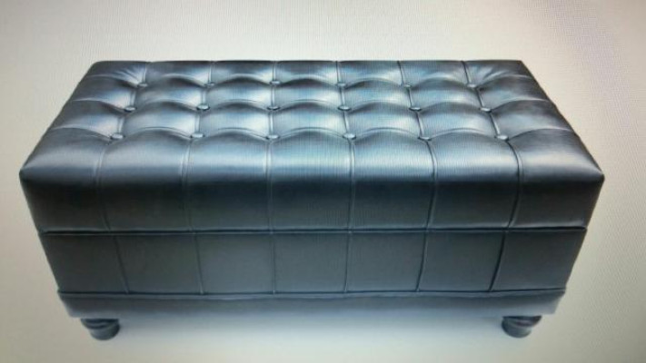 Chesterfield jalkapalli jakkara ottomanni puffi jalkatuki tyyny nahka tekstiili