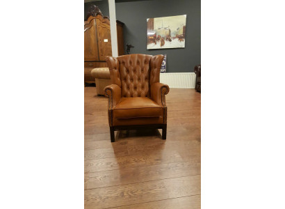 Chesterfield Korvatyyny nojatuoli verhoilu televisio toimisto sohva 100% aitoleather
