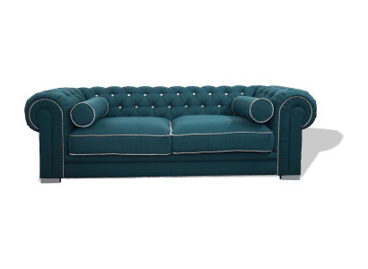 Chesterfield-sohva 3 ISTUIMELLE verhoiltu muotoilija sohvat