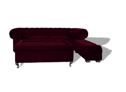 Chesterfield Sohva Polsteri Suunnittelija Sohvat Kattaus Couch SLIII Sohva №19