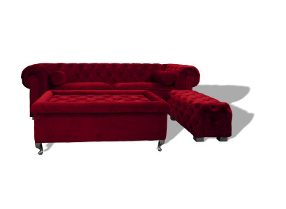 Chesterfield-sohva Polster Designer-sohvat Sohvasetti Couch SLIII Sohva №20