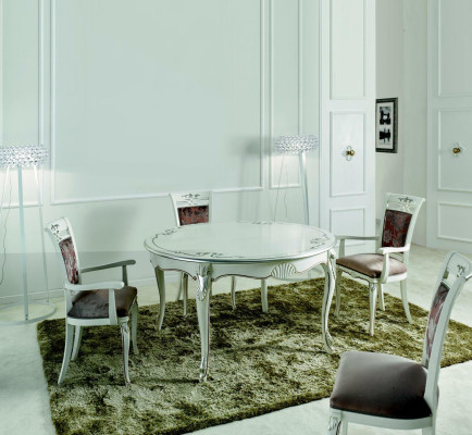 Italialaiset huonekalut Ruokapöytä Puu Luksus Pöytä Design Pöydät Ruokailuhuone 140x79cm