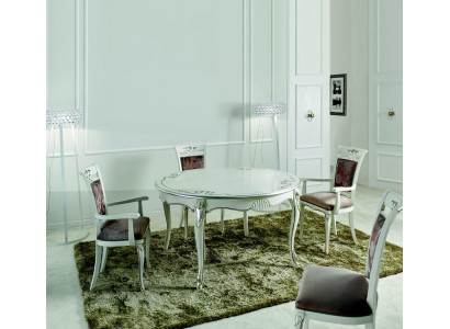 Italialaiset huonekalut Ruokapöytä Puu Luksus Pöytä Design Pöydät Ruokailuhuone 140x79cm